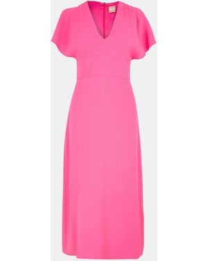 BOSS Dawinga Slim Fit Long Length Dress - Pink