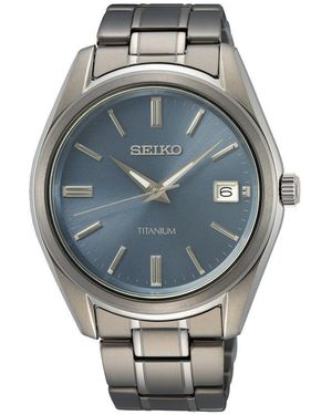 Seiko Classic Date Quartz Analogue Quartz Watch - Metallic