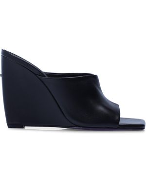 BOSS Block Heel Court Shoes - Black