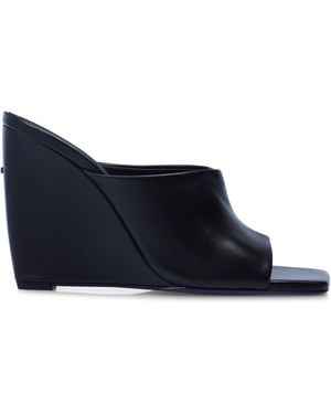 BOSS Block Heel Court Shoes - Black