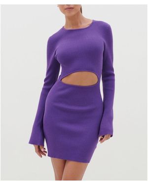 Pretty Lavish Codey Cut Mini Dress - Purple