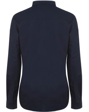 Firetrap Basic Oxford Shirt Men's Long Sleeved Shirt In Blue