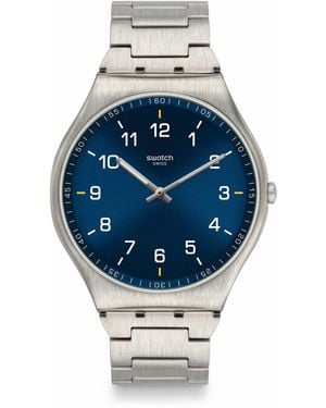 Swatch Skin Irony Slim Quartz Analogue Watch - Metallic