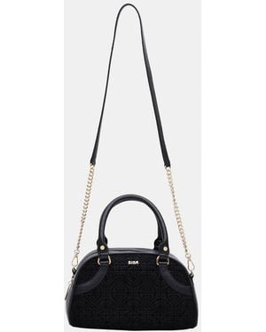 Biba Bowling Top Handle Bag - Black
