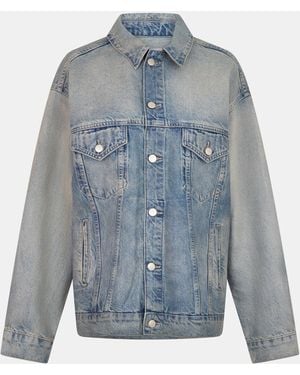 GOOD AMERICAN Os Denim Jacket - Blue