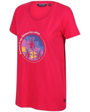 Regatta Filandra Vi Slim Fit T-Shirt - Pink