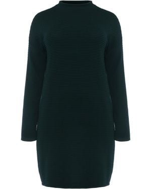 Phase Eight Azera Plain Textured Knit Dress - Green