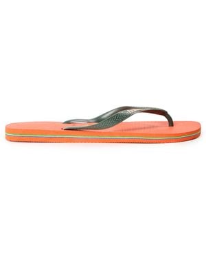 Havaianas Hav Brasil Logo Ruby Flip Flops - Multicolour