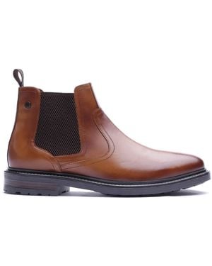 Base London Smith Leather Chelsea Boots - Brown