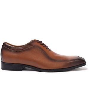 GIORGIO Leather Oxford Dress Formal Shoes - Brown