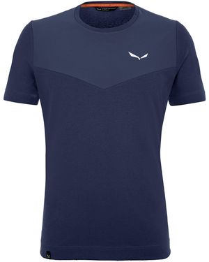 Salewa Lavaredo Hemp Short-Sleeve Performance T-Shirt - Blue