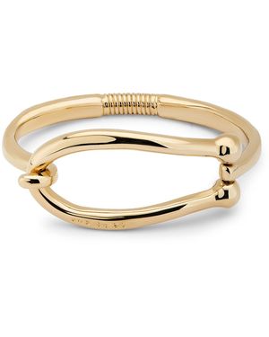 Uno De 50 18K-Plated Rigid Bracelet - Metallic