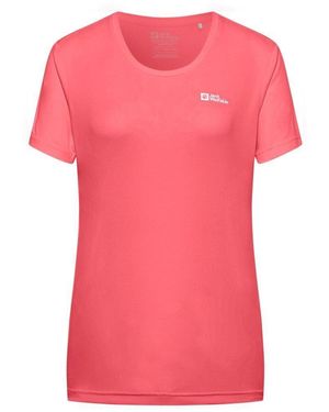 Jack Wolfskin Jw Tech Regular Fit T-Shirt - Pink