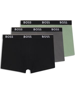 BOSS Bodywear 3-Pack Boxer Shorts With Logo Detail - Black
