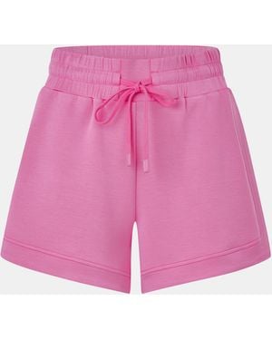 Varley Ollie Fleece Jogger Shorts - Pink
