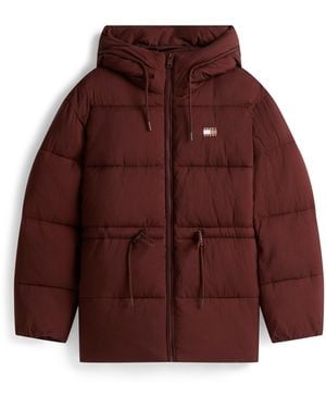 Tommy Hilfiger Short Padded Puffer Jacket - Purple