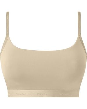 Calvin Klein Unlined Bralette - Natural