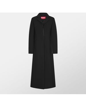 DIESEL Structured Tailored Overcoat - Black