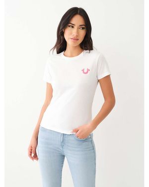 TRUE RELIGION Horseshoes Regular Fit T-Shirt - White