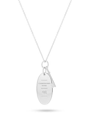 Common Lines Hotel Pendant Necklace - Metallic