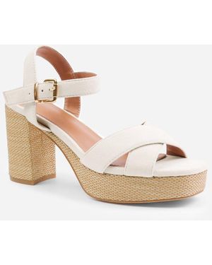 Where's That From Block Court Shoes - White
