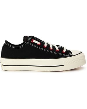 Converse Chuck Taylor All Star Platform Canvas Low Top Shoes - Blue