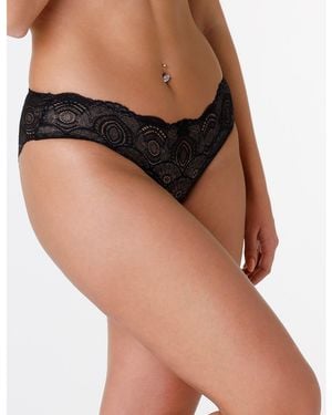 Wonderbra Glam Brazilian Briefs - Black