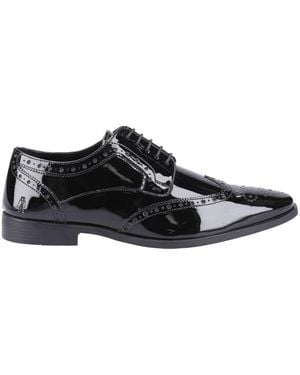 Hush Puppies Elliot Brogue Patent - Black