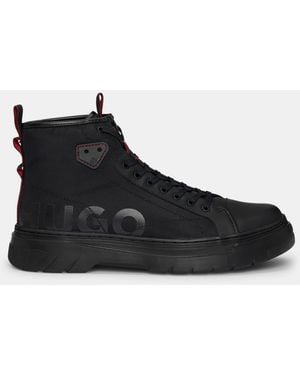 HUGO Urian Hito Rcyny Hiker Rugged Boot - Black
