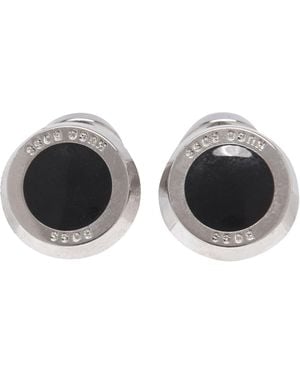 BOSS Simony Polished-Tone Cufflinks - Black