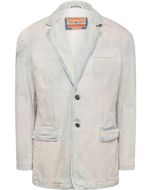 DIESEL L-Krix Giacca Leather Jacket - Grey