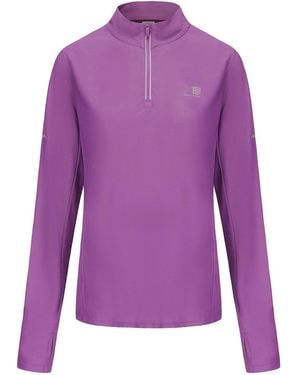 Karrimor Longsleeve 1/4 Zip Top Ladies - Purple