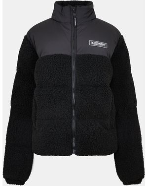 NY Concept Adults Chase Sherpa Puffer Jacket - Black