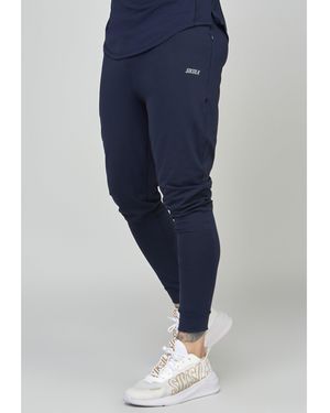 SIKSILK Closed Hem Jersey Joggers - Blue