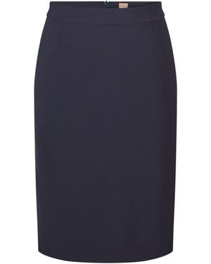BOSS Vilea Pencil Skirt, Slim Fit - Blue