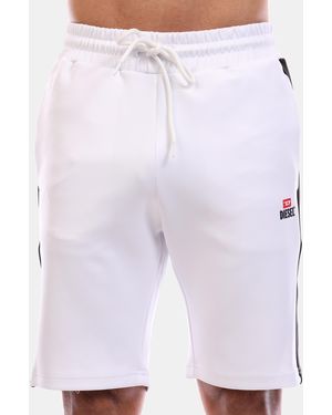 DIESEL Fleece Jogger Shorts - White