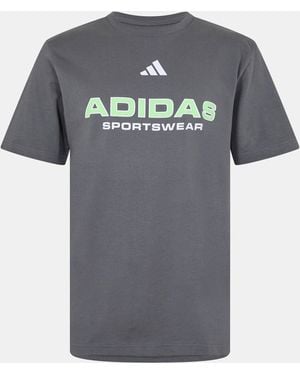 adidas Graphic Logo T-Shirt - Grey