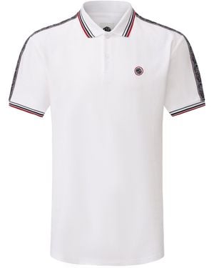 Pretty Green Tape Polo - White