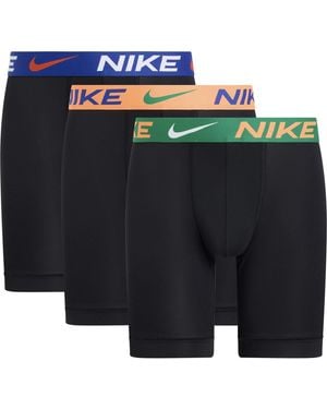Nike 3 Pack Long Boxers - Black