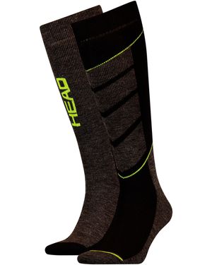 Head Ski Socks 2-Pack - Black