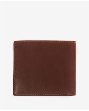 Barbour Colwell Leather Billfold Wallet - Brown