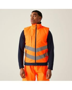Regatta Hi-Vis Pro Insulated Reflective Bodywarmer - Orange