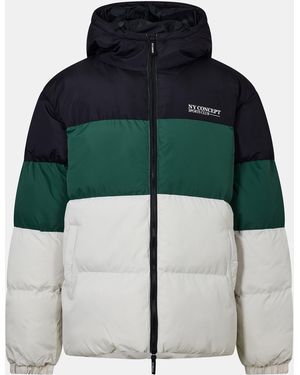 NY Concept Adults Block Bubble Puffer Jacket - Green