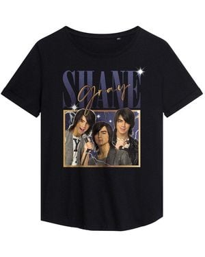 Disney Camp Rock Shane Montage Fashion T Shirt - Purple