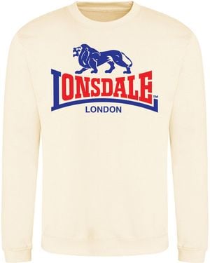 Lonsdale London Printed Logo Sweat - White