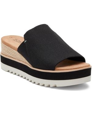 TOMS Diana Wedge Mul - Black