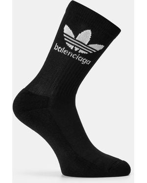 Balenciaga Knit Crew Socks - Black