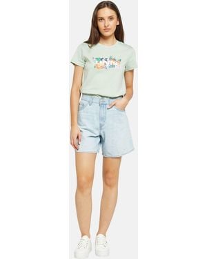 Levi's High Baggy Short Luxury Trip S - Blue
