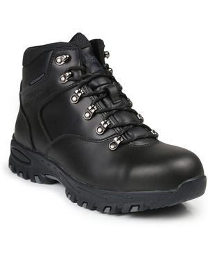 Regatta Gritstone Waterproof Steel Toe Cap Safety Work Boo - Black
