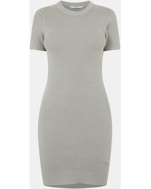 Jack Wills Travel Rib Dress - Grey